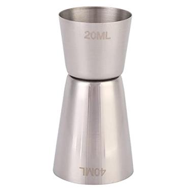 Imagem de HEEPDD Copo de Medição de Vinho Em Aço Inoxidável 304, Copo Medidor de Coquetel para Bartender e Uso Doméstico, Capacidade de 50/25 Cc de Vinho Em Aço Inoxidável 304, Cozinha Dupla (S)