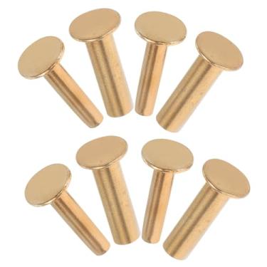 Imagem de Mobestech 4 Pares de Rebites de Madeira para de, Parafusos de Substituição para Fixação de de Facas de Cozinha, Pinos de Metal (1,4 Cobre)