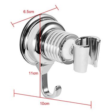 Imagem de HEEPDD Suporte de Chuveiro Com Ventosa, Suporte de Pulverizador, Rotação de 360 ​​graus Com Gancho de Toalha para Uso No Banheiro de Chuveiro Com Ventosa, Banheiro Ajustável Em ABS