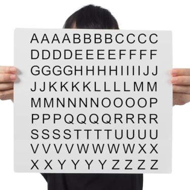 Imagem de Graviarte - Cartela Adesivos Letras Abecedário Alfabeto Completo DTF UV -