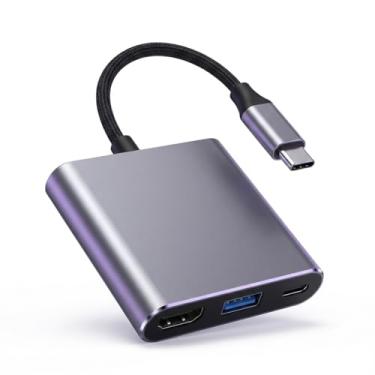 Imagem de Adaptador OTG 3 em 1 Tipo-C/USB/HDMI – Conecte Pen drives, Celular e TV com Facilidade