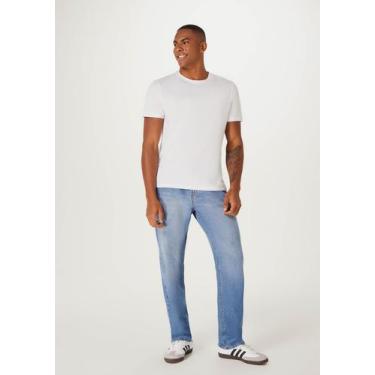 Imagem de Calça Jeans Básica Masculina Reta - Hering, 040, Azul médio