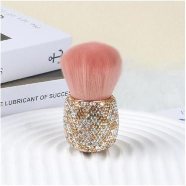 Imagem de Escova de limpeza de barbeiro vermelha com cerdas macias, ferramenta de limpeza para cortador de cabelo, escova de barba com alça para higiene diária e uso em barbearia