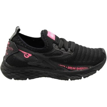 Imagem de Tênis Esportivo Infantil GLK Break Barriers Menina, 32, Preto