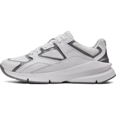 Imagem de Under Armour Forge 96 Leather Reissue Tênis masculino, (100) Branco Branco Refletivo, 6 Women/4.5 Men