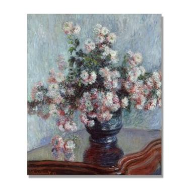 Imagem de NHLDZYH Flores clássicas ainda vida em tela retro buquê de flores pinturas estilo country decoração de parede para cozinha e sala de estar. B12. 50 x 60 cm apenas tela