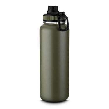 Imagem de Garrafa Térmica Verde 1,2L com Alça - Ideal para Manter Suas Bebidas n