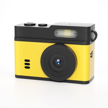 Imagem de VBESTLIFE Câmera Chaveiro, Câmera Compacta 1080P HD 12MP Com Luz de Preenchimento LED, Tela de 0,96 Polegadas, para Fotografia de Viagens Ao Ar Livre (Preto Amarelo)