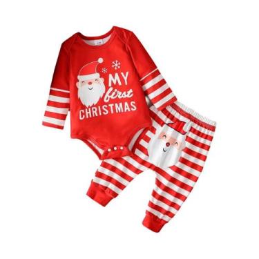 Imagem de Conjuntos De Roupas De Natal Unissex Para Bebês Meninos E Meninas Com 