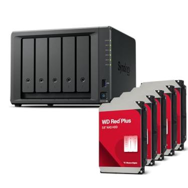 Imagem de Synology Diskstation NAS DS1525+ 30TB Bundle Western Digital (5X 6TB WD Red Plus) Série 5 Bay Plus com Ryzen R1600, 8 GB Ram