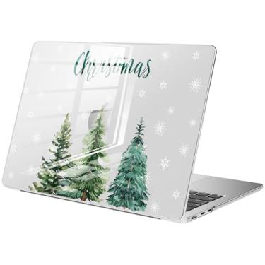 Imagem de BlHMCASE Compatível com MacBook Air de 15 polegadas 2025 2024 2023 versão M3 A3114 M2 A2941, capa rígida protetora de árvore de Natal fofa para Mac Air 15