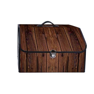 Imagem de Caixa organizadora de carro com impressão de poliuretano, bolsa dobrável para armazenamento automático (D M)