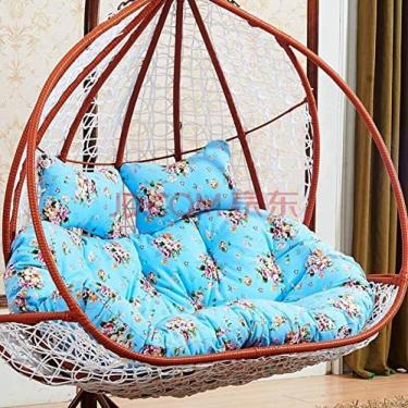 Imagem de Almofada De Cadeira De Balanço. Espessa De 2 Lugares. Cesta De Ninho De Ovo Pendurada Almofada De Assento De Rede De Ovo Removível Lavável. Não Em Pé. Sem Cadeira,140x110cm (55x43 Polegadas)-c