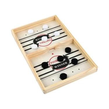 Imagem de Jogo De Hóquei De Mesa De Madeira Para Crianças, Jogo Interativo Rápid