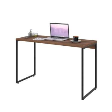 Imagem de Mesa Para Escritório Industrial Aspen 120 Cm C01 Nogal - LYAM DECOR