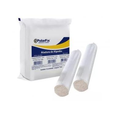 Imagem de ATADURA DE ALGODÃO ORTOPÉDICA 1,8M 12UN POLARFIX (06CM)