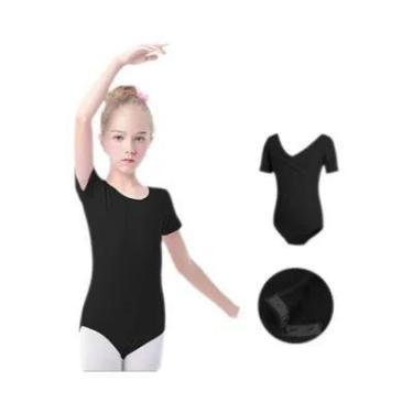 Imagem de Leotardos De Balé Para Meninas, Manga Curta, Fantasia De Dança, Roupa 