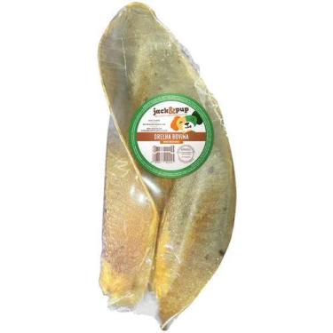Imagem de Petisco Para Cães Snack Natural Orelha Bovina Carne 1 Unidade Jack E P