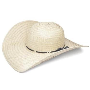 Imagem de Chapeu Pantaneiro Palha de Carnauba Aba Media Copa Com Bandinha Detalhe de Crina Cavalgada Rodeio-Unissex