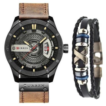 Imagem de Relógio Masculino Original Curren Esportivo + Pulseira