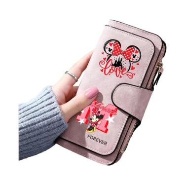 Imagem de Carteira Feminina Mickey Minnie, Bolsa Para Cartões E Moedas, Presente