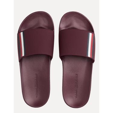 Imagem de Chinelo Tommy Hilfiger Corp. Textured Pool Slide Vinho Escuro-Masculino