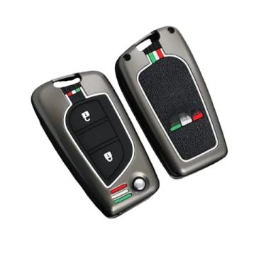 Imagem de Capa de chave compatível com toyota, projetada especificamente, compatível com corolla camry rav4 azeal hanlan leeding, acessórios automotivos(Type B two-key folding (cool gun) single shell)