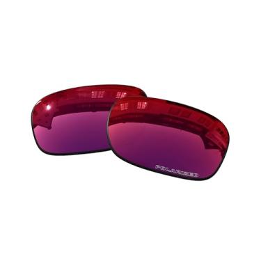 Imagem de OOWLIT Lentes de substituição compatíveis com óculos de sol Ray-Ban Meta Wayfarer RW4006 50 mm e Gen 2 RW4012 (50 mm), Roxo, vermelho, One Size