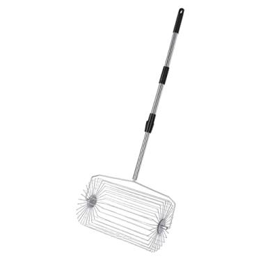 Imagem de Fockety Selecionador de Bolas de Tênis, Coletor de Bolas Retrátil de Grande Capacidade, Recuperador de de Tênis Com Alça Antiderrapante e Rolo de Aço Inoxidável (L)