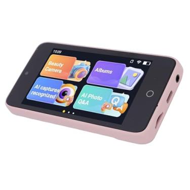 Imagem de Fockety Câmera Infantil com IA, Câmeras 2MP e 5MP para Fotografia com Reconhecimento de Objetos via Wi-Fi, Diálogo por Voz, Tela 4 polegadas, 16GB e Lente Dupla para Vlogs, Viagens (Rosa)