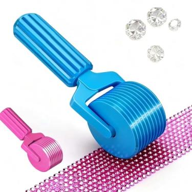 Imagem de 2026 Nova ferramenta de rolo de pintura de diamante, alisador de rolo de arte de diamante destacável, rolo de diamante para arte de diamante, rolo de arte de diamante para prensagem suave, artesanato