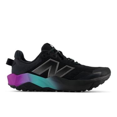 Imagem de New Balance Tênis de corrida feminino Dynasoft Nitrel V6 Trail, Preto/Preto Metálico/Cyber Jade, 8 Wide