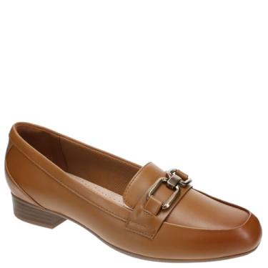 Imagem de Clarks Mocassim feminino Juliet Echo, Couro bronzeado, 9 Narrow