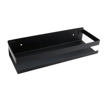 Imagem de Organizador de chuveiro de aço inoxidável, suporte de chuveiro fosco moderno de 20 a 50 cm, organizador de prateleira de chuveiro retangular de metal montado na parede, acessórios de banheiro