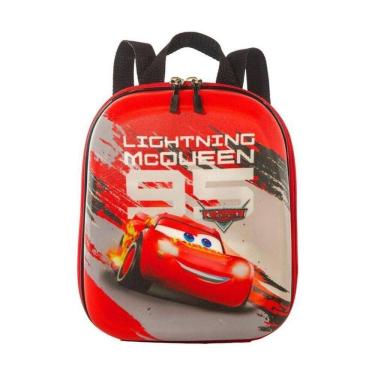 Imagem de Mochila Escolar Infantil De Costas Cars Mc Queen Vermelho