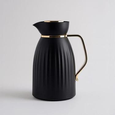 Imagem de Garrafa Térmica Mônaco Bravatti 1L FastClick Quente e Frio, Dark