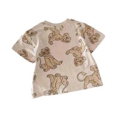 Imagem de Camiseta Infantil De Verão Com Estampa De Desenho Animado Mickey Moda 