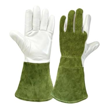 Imagem de IEUDNS Luvas compridas de jardinagem com proteção para o antebraço, luvas de trabalho, de cano longo para homens e mulheres, soldadores, trabalhadores da, Xl