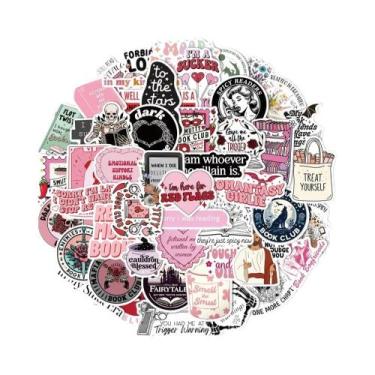 Imagem de Adesivos Impermeáveis Estilo Romântico Para Kindle, Bagagem, Guitarra,