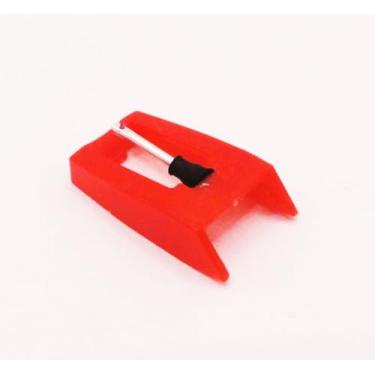 Imagem de Um cartucho de diamante universal para toca-discos vermelho Stylus para Lp vinil fonógrafo gramofone toca-discos Hi-Fi acessórios de agulha