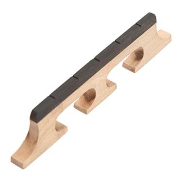 Imagem de RiToEasysports Ponte Banjo, Ponte Banjolele de 5 Cordas, Substituição de Madeira de Bordo Com Textura Apertada para Desempenho Acústico Aprimorado
