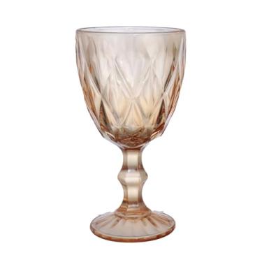 Imagem de Haüskraft- Taça de vidro para água/vinho Diamond Ambar 320ml 6 peças