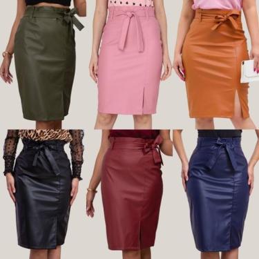 Imagem de Kit 6 Saias material sintético Evangélica Tamanho:MCor:Variadas - Look