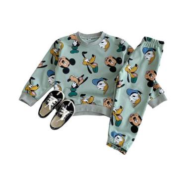 Imagem de Conjunto De Agasalho Infantil Com Desenhos Animados Da Disney, Calça C