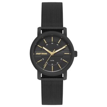 Imagem de Relógio Mormaii Feminino Ref: Mo2036kl/1p Casual Aço Mesh Black