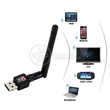 Imagem de Antena Usb 2.0 Receptor De Wifi Wireless Internet Sem Fio 1200Mbps 802.Inn Pc Notebook 38