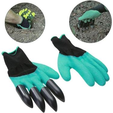 Imagem de Luva De Jardinagem Com Garras Protege Cava Planta Garden Genie Gloves