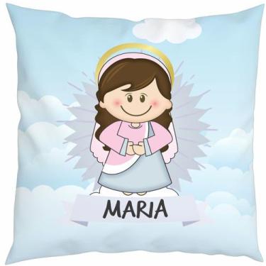 Imagem de Almofada Com Enchimento Oração Santinho Nossa Senhora Maria Mãezinha d