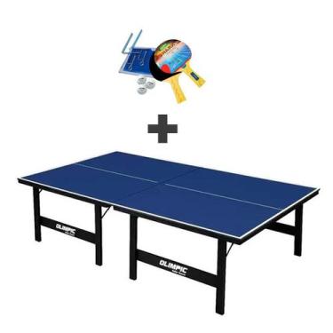 Imagem de MESA DE PING PONG MDP 12mm Olimpic 1014 + KIT Completo 5031 - Klopf