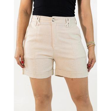 Imagem de Bermuda Feminina Mom Linho Barra Dupla Cintura Alta Anticorpus-Feminino